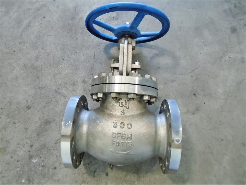 TY 6" 300# CF8M Globe Valve 202RF0912